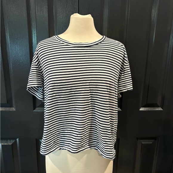 STATESIDE Striped Black and White Women's Top - Picture 1 of 6
